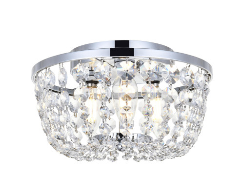 Elegant Flush Mount Light - Chrome, L 10" (1109F10C)