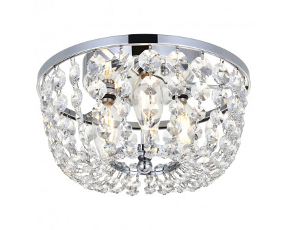 Elegant Flush Mount Light - Chrome, L 10" (1109F10C)