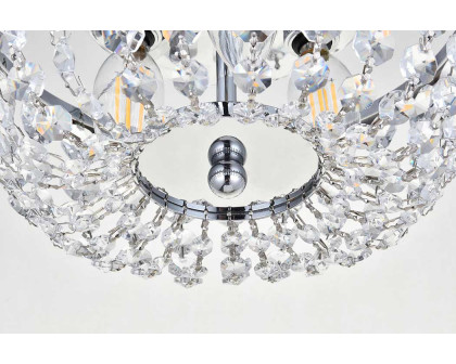 Elegant Flush Mount Light - Chrome, L 10" (1109F10C)