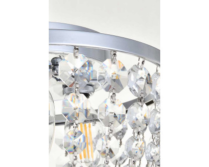 Elegant Flush Mount Light - Chrome, L 10" (1109F10C)