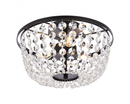 Elegant Flush Mount Light - Black, L 13" (1109F13BK)