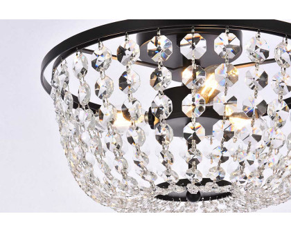 Elegant Flush Mount Light - Black, L 13" (1109F13BK)