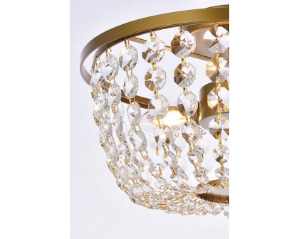 Elegant Flush Mount Light - Brass, L 13" (1109F13BR)