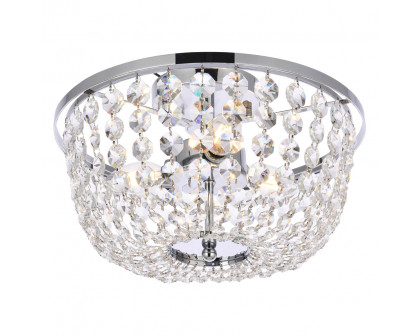 Elegant Flush Mount Light - Chrome, L 13" (1109F13C)