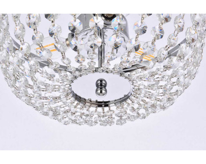 Elegant Flush Mount Light - Chrome, L 13" (1109F13C)