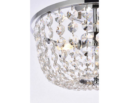 Elegant Flush Mount Light - Chrome, L 13" (1109F13C)