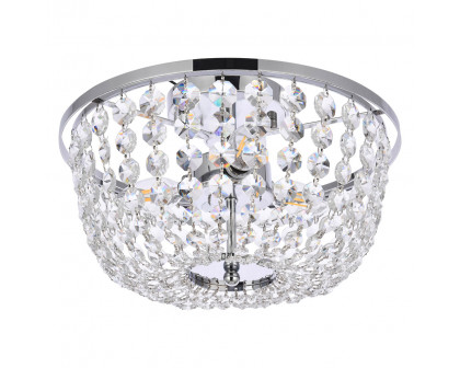 Elegant Flush Mount Light - Chrome, L 13" (1109F13C)