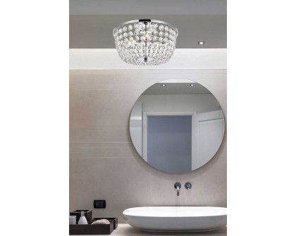 Elegant Flush Mount Light - Chrome, L 13" (1109F13C)