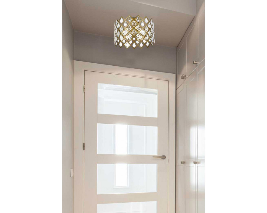 Elegant Flush Mount Light - Brass, L 13" (1110F13BR)