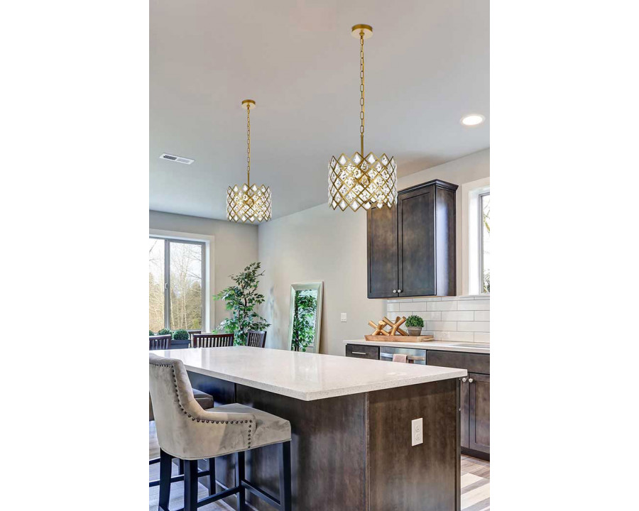 Elegant Pendant Light - Brass, L 13" (1111D13BR)