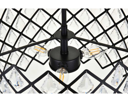 Elegant Pendant Light - Black, L 16" (1111D16BK)