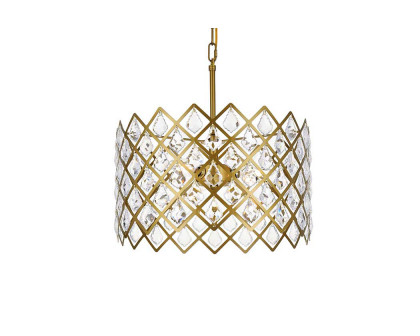 Elegant Pendant Light - Brass, L 16" (1111D16BR)