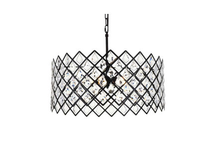 Elegant Pendant Light - Black, L 21" (1111D21BK)