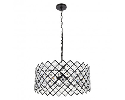 Elegant Pendant Light - Black, L 21" (1111D21BK)