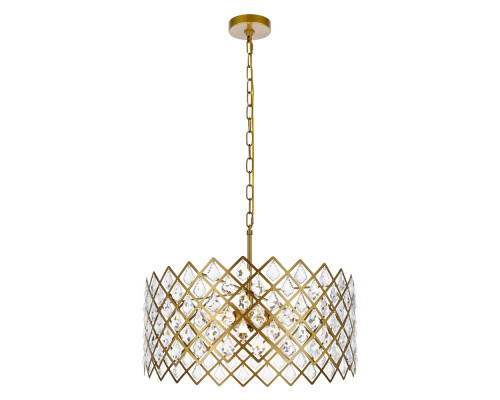 Elegant Pendant Light - Brass, L 21" (1111D21BR)