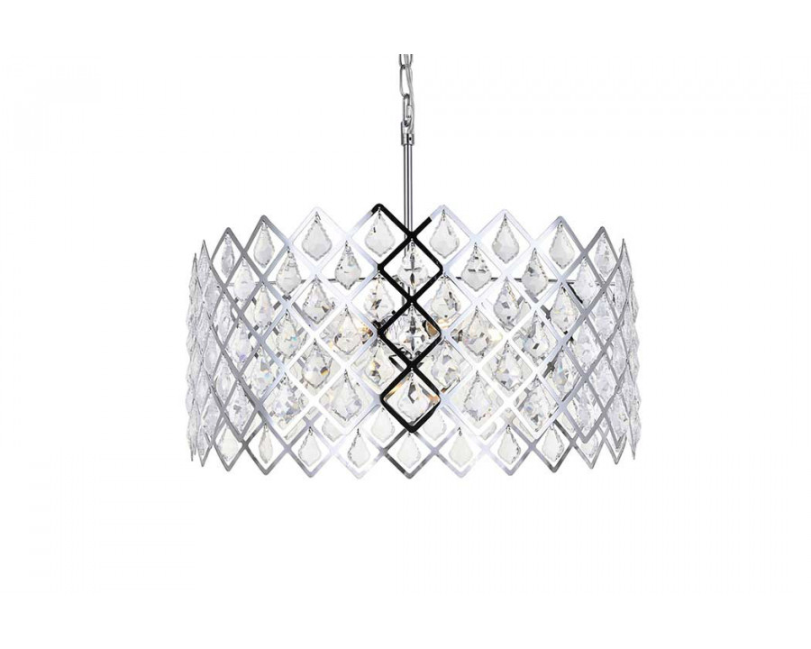 Elegant Pendant Light - Chrome, L 21" (1111D21C)