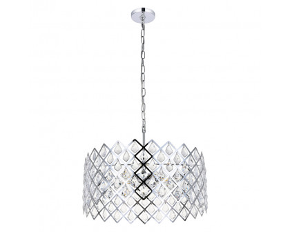 Elegant Pendant Light - Chrome, L 21" (1111D21C)