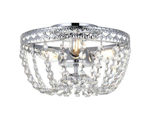 Elegant Flush Mount Light - Chrome, L 10" (1112F10C)