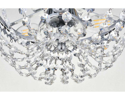 Elegant Flush Mount Light - Chrome, L 10" (1112F10C)