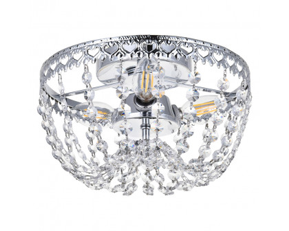 Elegant Flush Mount Light - Chrome, L 10" (1112F10C)