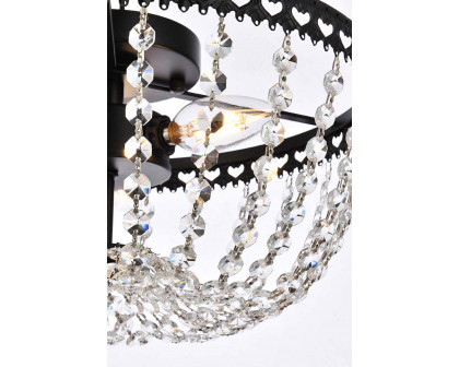 Elegant Flush Mount Light - Black, L 12" (1112F12BK)