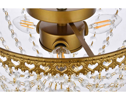 Elegant Flush Mount Light - Brass, L 12" (1112F12BR)