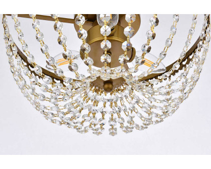 Elegant Flush Mount Light - Brass, L 14" (1112F14BR)