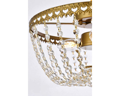 Elegant Flush Mount Light - Brass, L 14" (1112F14BR)