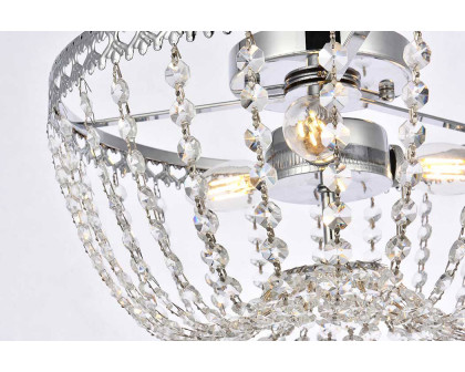 Elegant Flush Mount Light - Chrome, L 14" (1112F14C)