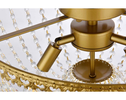 Elegant Flush Mount Light - Brass, L 16" (1112F16BR)