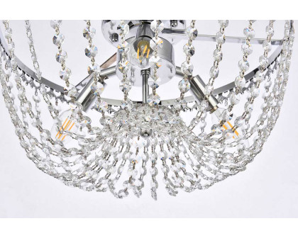 Elegant Flush Mount Light - Chrome, L 16" (1112F16C)