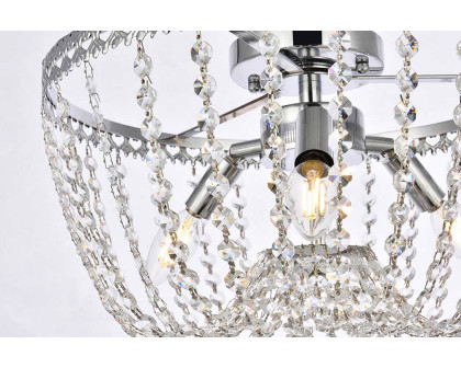 Elegant Flush Mount Light - Chrome, L 16" (1112F16C)