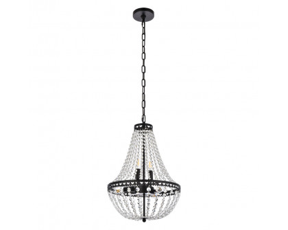 Elegant Pendant Light - Black, L 14" (1113D14BK)