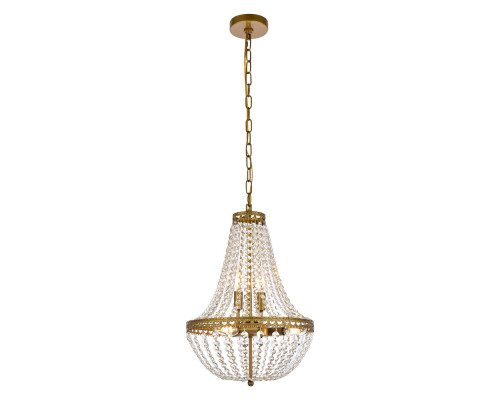 Elegant Pendant Light - Brass, L 14" (1113D14BR)