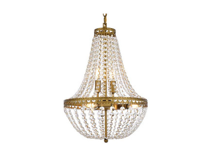 Elegant Pendant Light - Brass, L 14" (1113D14BR)