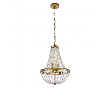 Elegant Pendant Light - Brass, L 14" (1113D14BR)