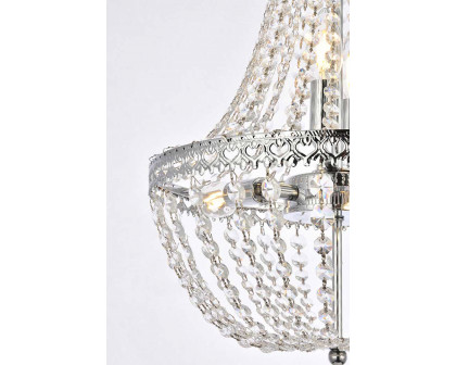 Elegant Pendant Light - Chrome, L 14" (1113D14C)