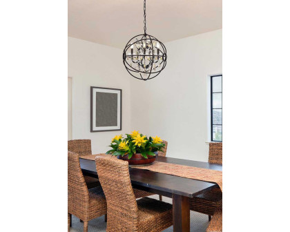 Elegant Urban Classic Geneva Collection Pendant Lamp - Dark Bronze/Gold, L 20" (1130D20DB-GT-RC)