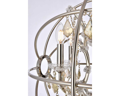 Elegant Urban Classic Geneva Collection Pendant Lamp - Polished Nickel/Gold, L 20" (1130D20PN-GT-RC)