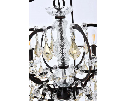 Elegant Urban Classic Geneva Collection Pendant Lamp - Dark Bronze/Gold, L 32" (1130D32DB-GT-RC)