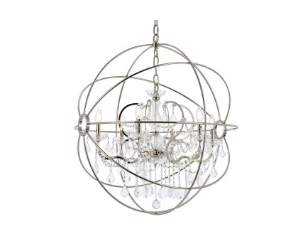 Elegant Urban Classic Geneva Collection Pendant Lamp - Polished Nickel, L 32" (1130D32PN-RC)