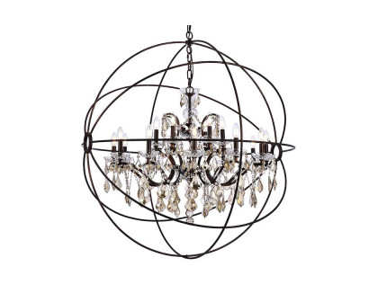 Elegant Urban Classic Pendant Lamp - Dark Bronze/Gold, L 43.5" (1130G43DB-GT-RC)