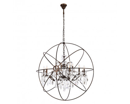 Elegant Urban Classic Pendant Lamp - Dark Bronze, L 43.5" (1130G43DB-RC)