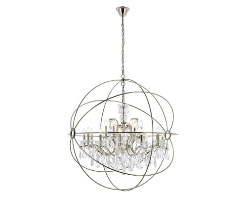 Elegant Urban Classic Pendant Lamp - Polished Nickel, L 43.5" (1130G43PN-RC)