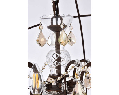 Elegant Urban Classic Pendant Lamp - Rustic Intent/Gold, L 43.5" (1130G43RI-GT-RC)