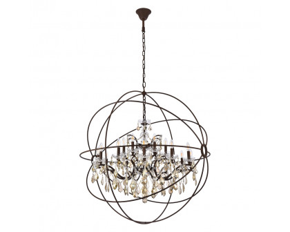 Elegant Urban Classic Pendant Lamp - Rustic Intent/Gold, L 43.5" (1130G43RI-GT-RC)