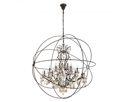 Elegant Urban Classic Pendant Lamp - Dark Bronze, L 60" (1130G60DB-RC)