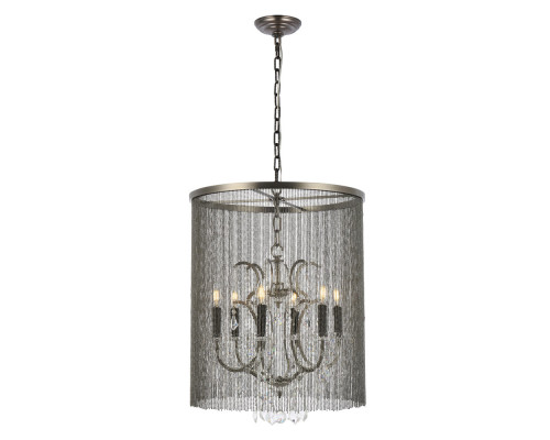 Elegant Vaille Crystal 15 Light Chandelier - Matte Black, L 22" (1131D22MB-RC)