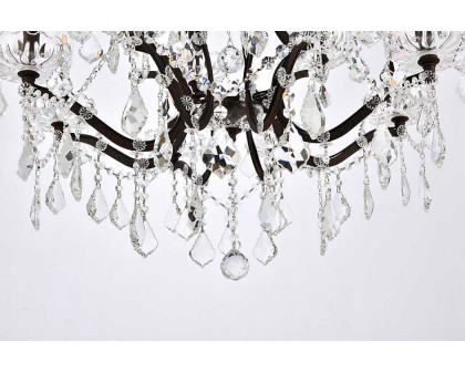 Elegant Rococo 5 Light Chandelier - Rustic Intent, L 26" (1138D26RI-RC)