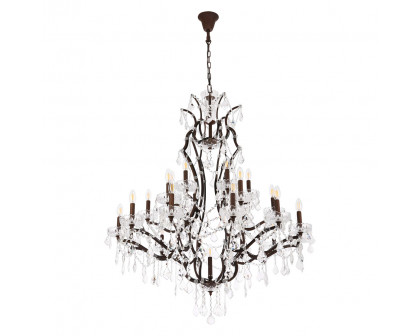 Elegant Urban Classic Elena Collection Pendant Lamp - Rustic Intent, L 41" (1138G41RI-RC)